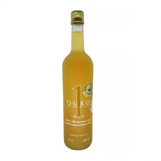 Cachaça 1 Ouro Amarela 750ML