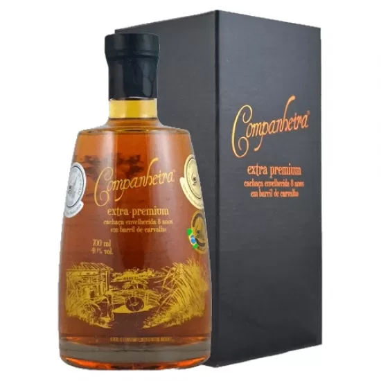 Cachaça Companheira Extra Premium Carvalho 8 Anos 700ML