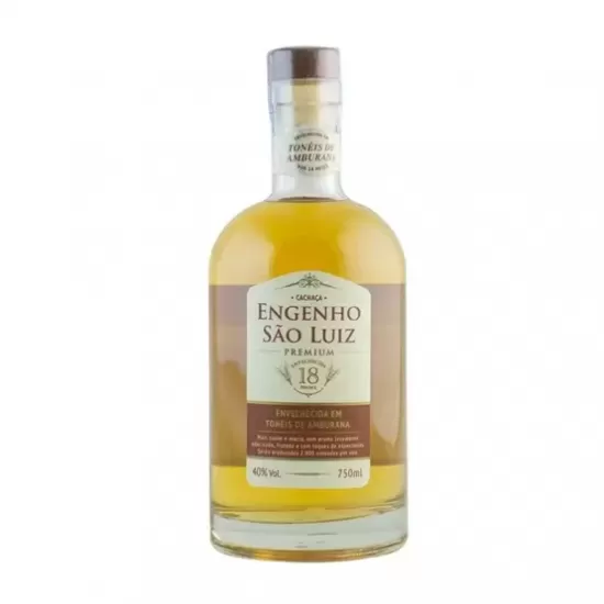 Cachaça Engenho São Luiz Premium Amburana 18 Meses 750ML