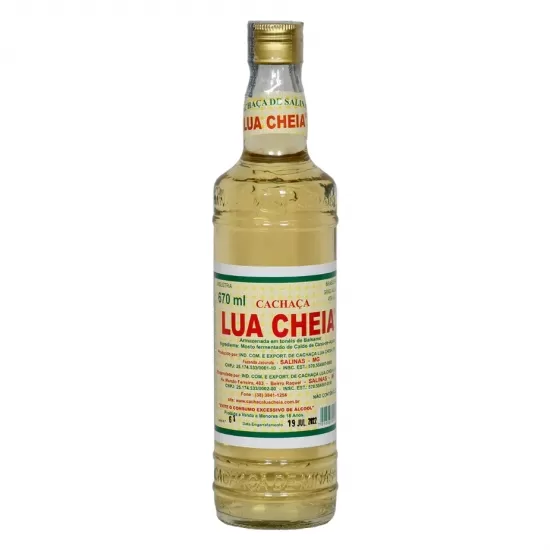 Cachaça Lua Cheia 670  ML