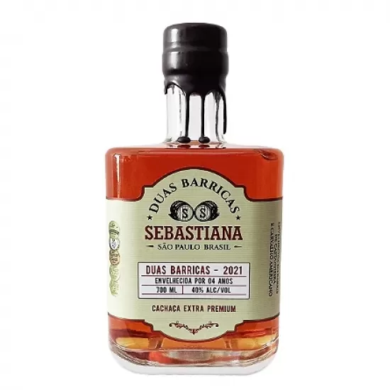 Cachaça Sebastiana Duas Barricas Envelhecida por 4 Anos 700ML
