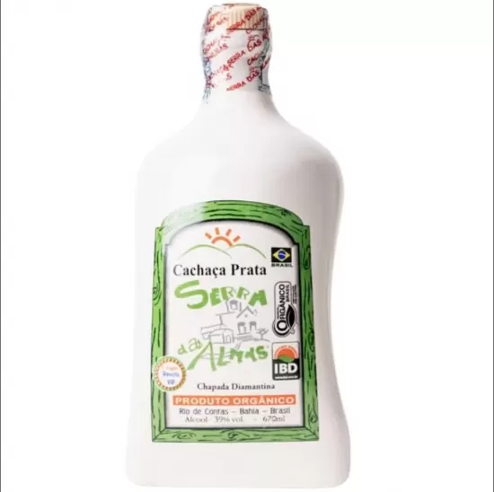 Cachaca Serra das Almas Prata Porcelana 670ml