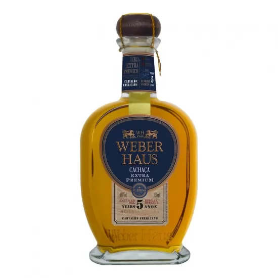 Cachaça Weber Haus Extra Premium Reserva Solera 5 Anos 750ml