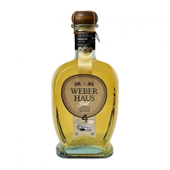 Cachaça Weber Haus Premium Gold 4 Anos 750ml
