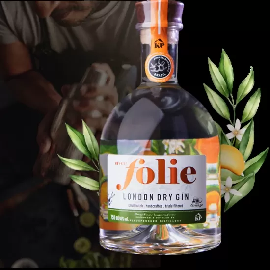 Gin Avec Folie Orange 750ml