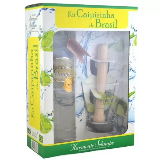 Kit Caipirinha Cachaça Harmonie Schnaps 700 ML