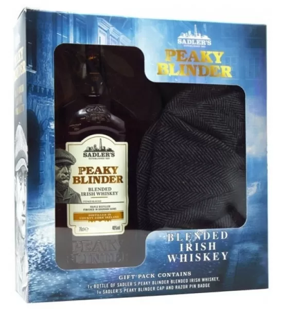 Whisky Peaky Blinder Blended Irish Kit C/ Boina 700ml