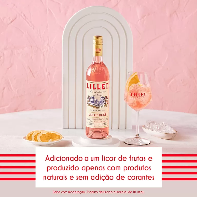 Aperitivo Lillet Rose 750ml