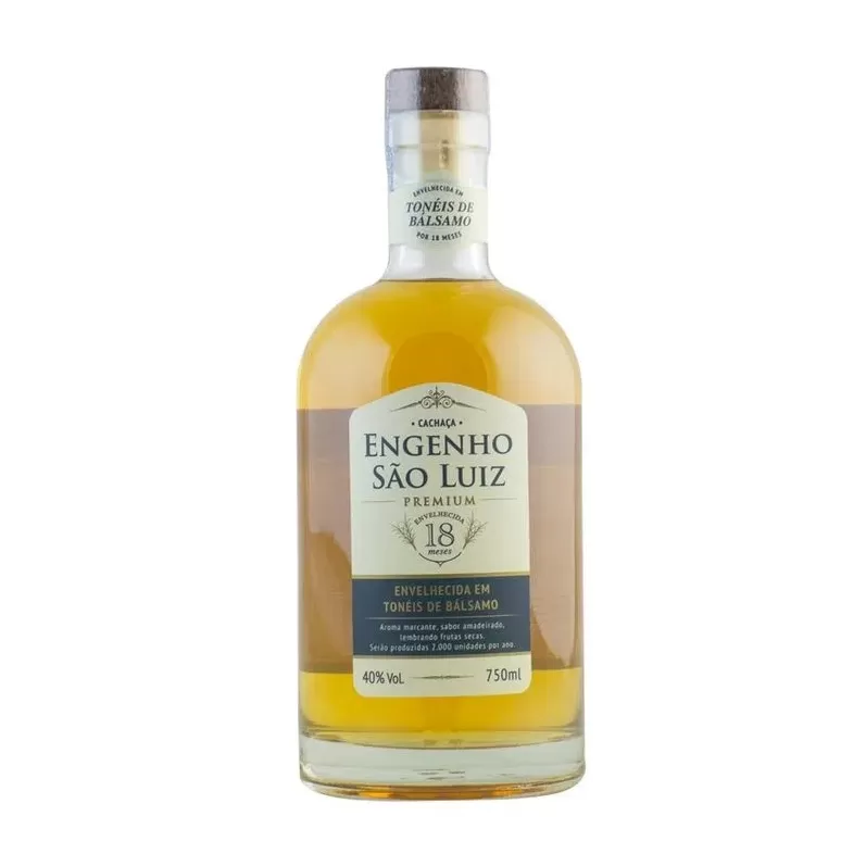 Cachaça Engenho São Luiz Premium Balsamo 18 Meses 750ML
