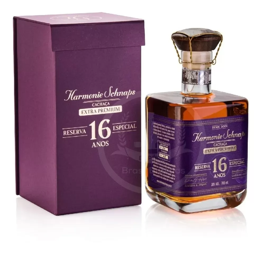 Cachaça Harmonie Schnaps Extra Premium 16 Anos 700ML