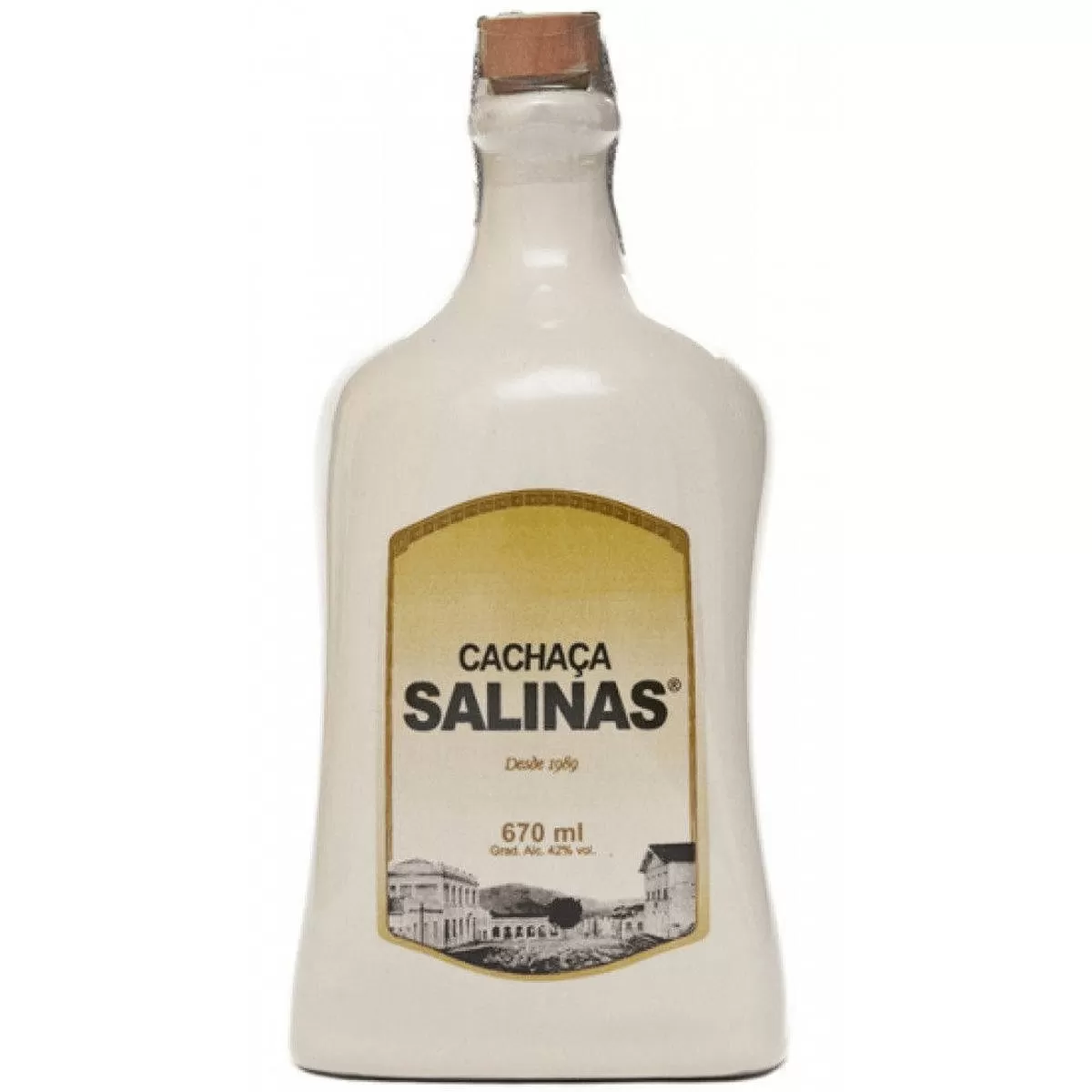 Cachaça Salinas Tradicional Porcelana 670ml