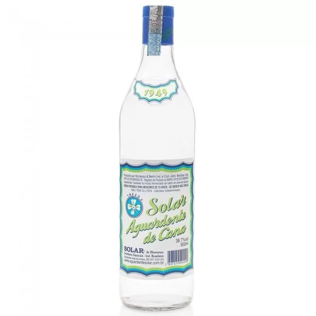 Cachaça Solar Cana 900ML