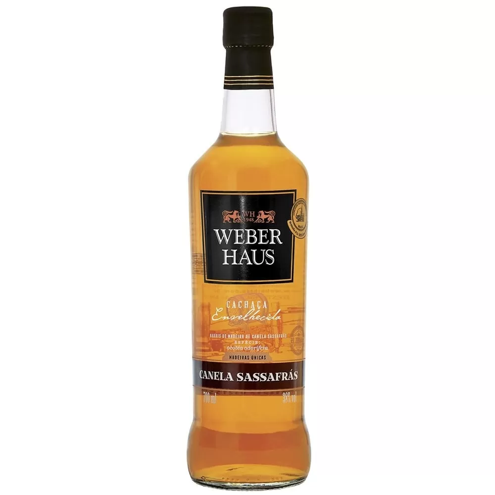 Cachaça Weber Haus  Organica Com Canela E Sassafras 700ML
