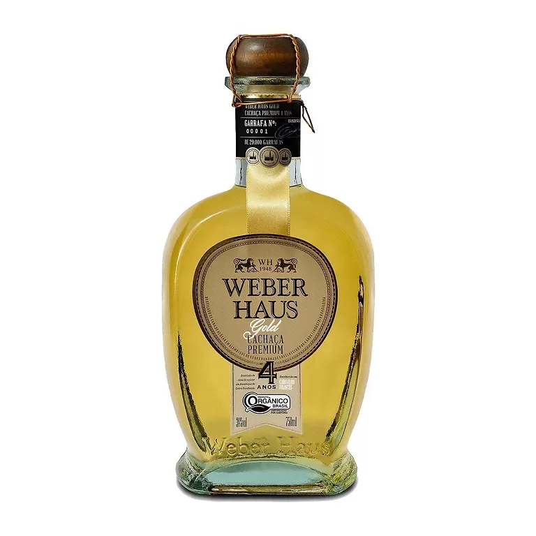 Cachaça Weber Haus Premium Gold 4 Anos 750ml