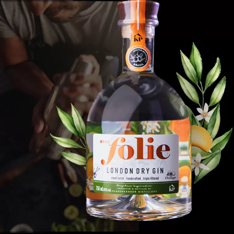 Gin Avec Folie Orange 750ml