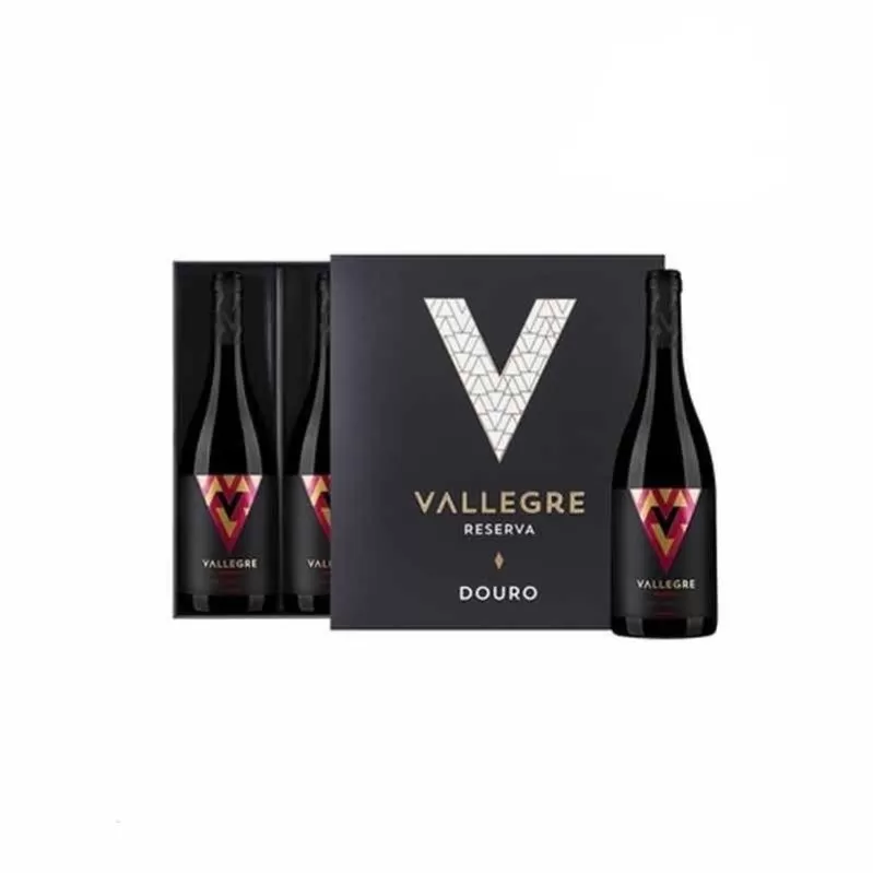 Vinho Vallegre Douro Reserva Tto Kit C/ 3 Vinhos 750ML