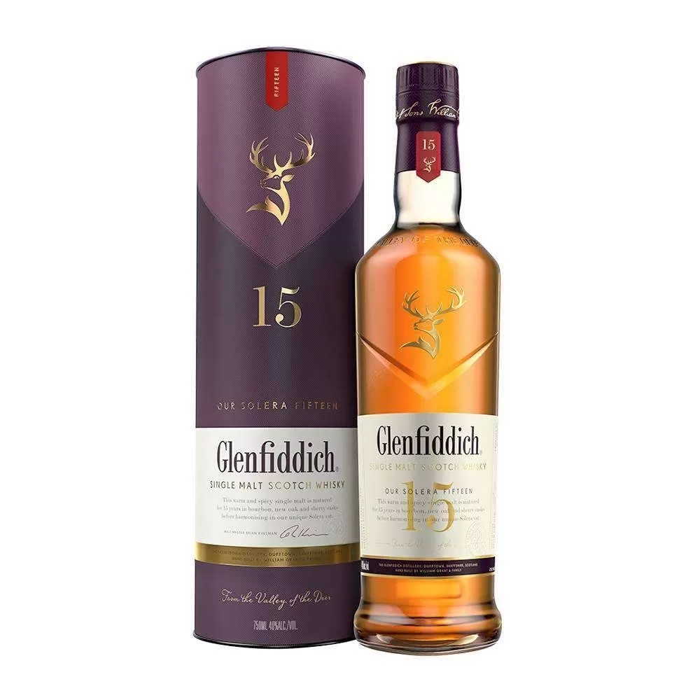 Whisky Glenfiddich Single Malt 15 Anos 750ML